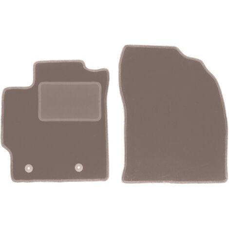 Tapis de sol avant pour : Toyota Corolla E16 berline et hatchback (2013-2019), beige