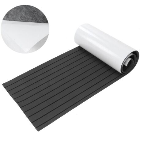 Tapis de Sol Bateau Pont de Yacht,Tapis de Sol Mousse Teck synthétique EVA Tapis Auto-adhésif antidérapant 240  60  0.6cm pour Bateaux, Yachts, RV, Sols de Jardin