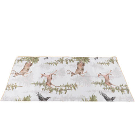 Tapis de sol bébé antidérapant imperméable et pliable pour activités intérieures et extérieures - parfait pour chaise haute et tapis d'éveil
