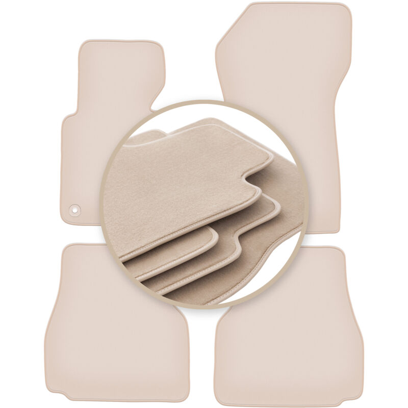Tapis de sol beiges PREMIUM pour : BMW 3 E36 cabriolet 1993-2001