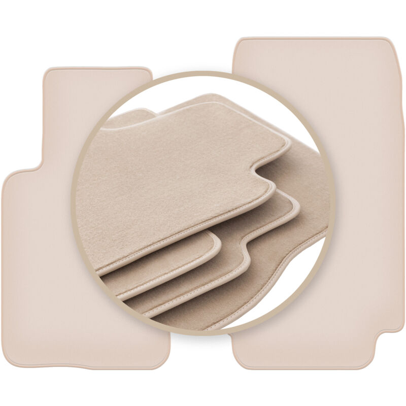 Tapis de sol beiges PREMIUM pour : BMW Z3 E36/7 cabriolet 1997-2002