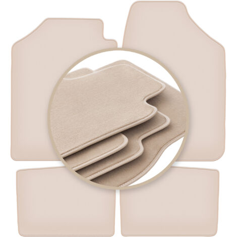 Tapis de sol beiges PREMIUM pour : Dacia Spring berline 2021-