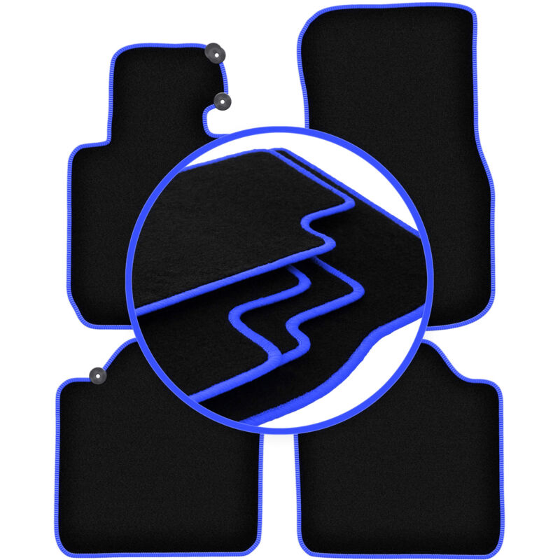 Tapis de sol CARLUX-BLUE pour BMW 3 F34 Gran Tourismo (2013-2020)