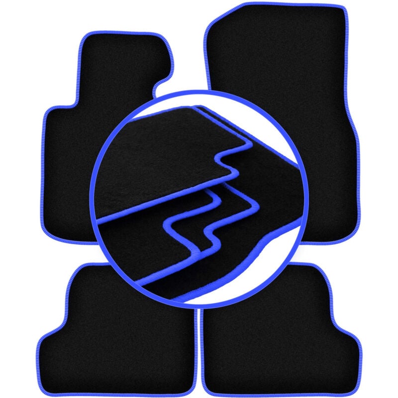 Tapis de sol CARLUX-BLUE pour BMW 4 F33 Coupé Cabriolet (2013-)