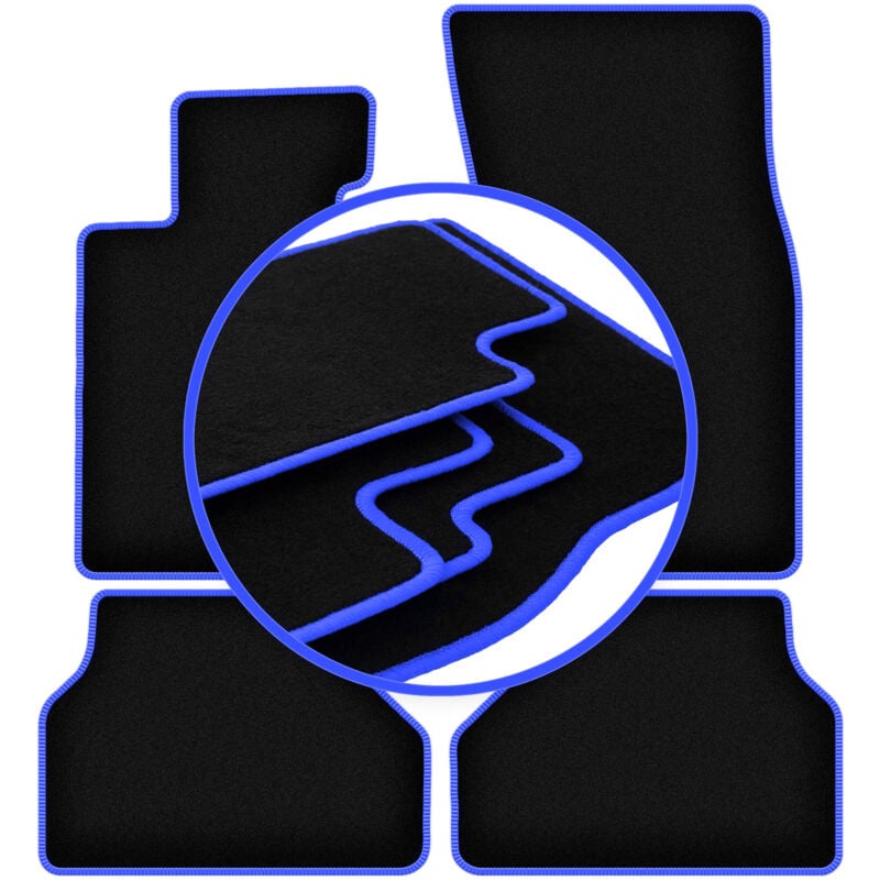 Tapis de sol CARLUX-BLUE pour BMW 5 E61 break, touring (2003-2010)