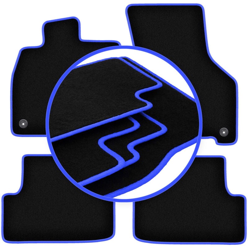 Tapis de sol CARLUX-BLUE pour Volkswagen Golf VIII eTSI alltrack, berline, break, variante (2020-)