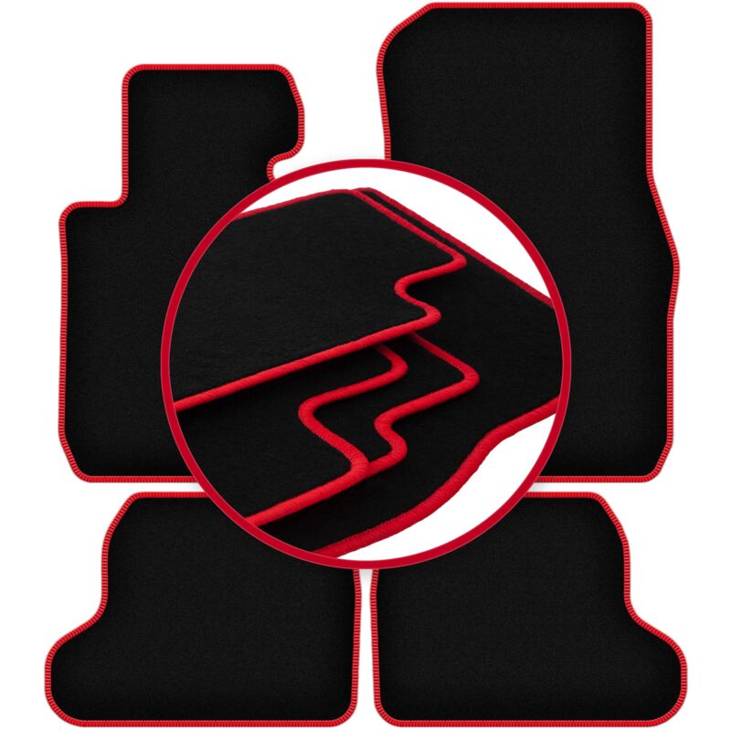 Tapis de sol CARLUX-RED pour BMW 1 F22 coupé (2011-2019)