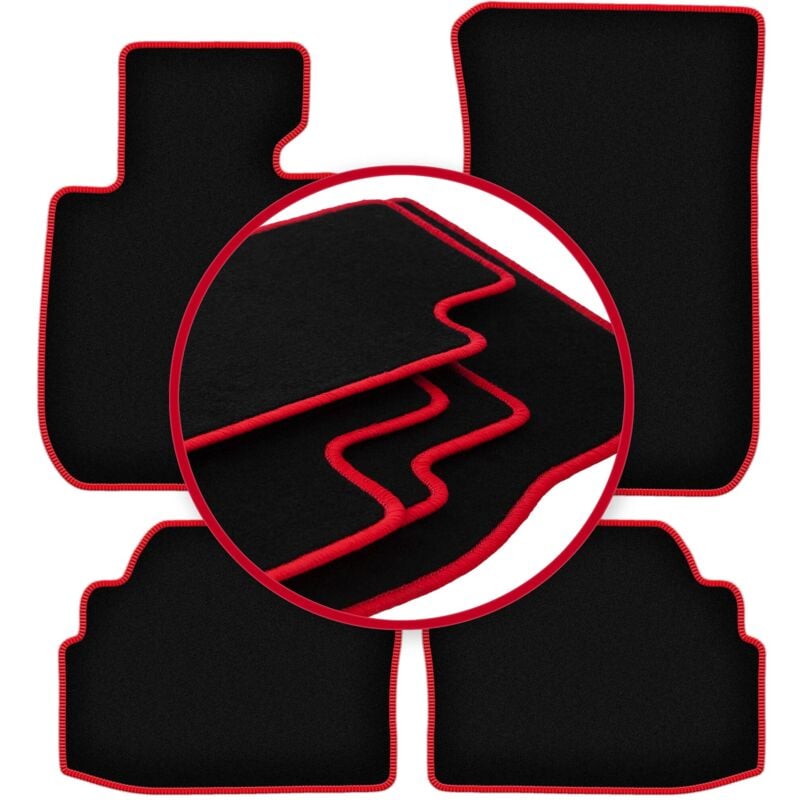 Tapis de sol CARLUX-RED pour BMW 3 E92 coupé (2004-2011)