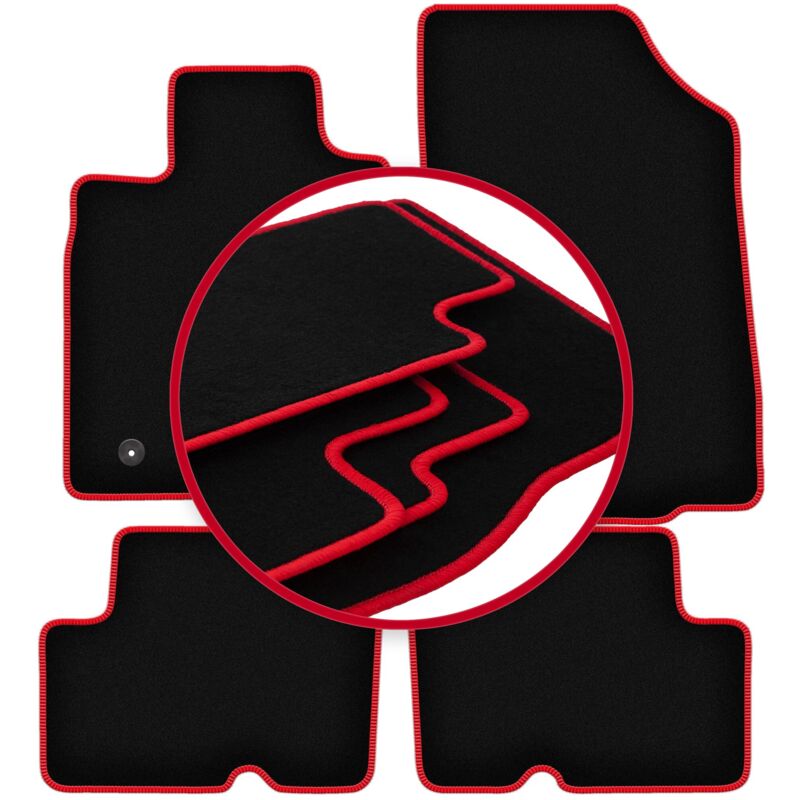 Tapis de sol CARLUX-RED pour : Dacia Duster 2WD SUV (2010-2018)