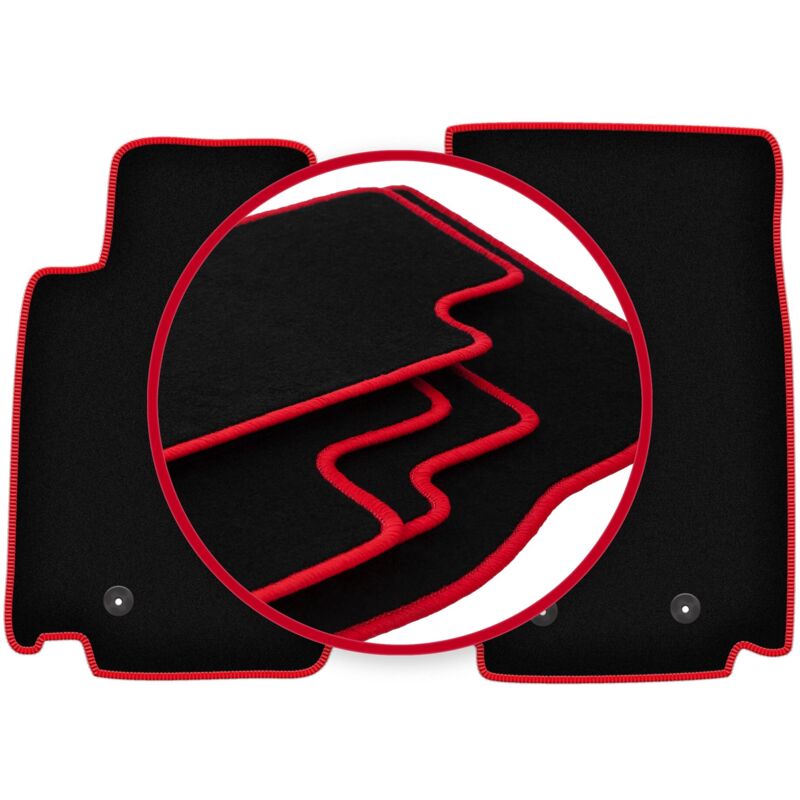 Tapis de sol CARLUX-RED pour Nissan 370Z coupé, roadster (2009-2020)