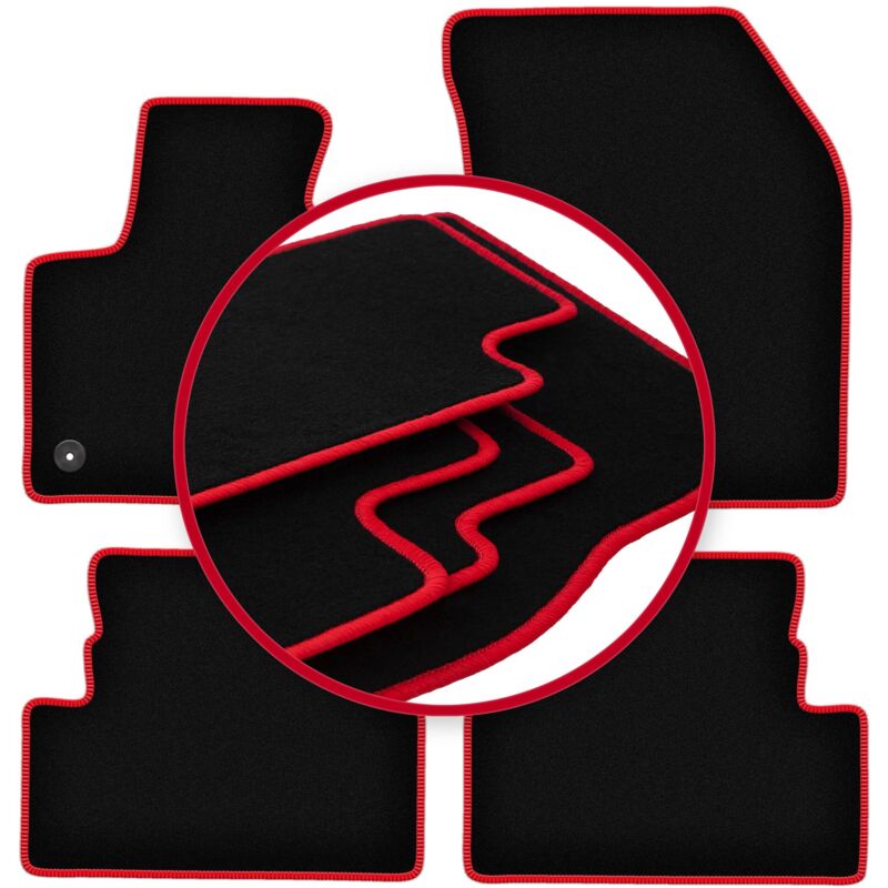Tapis de sol CARLUX-RED pour Peugeot 3008 II crossover (2016-)