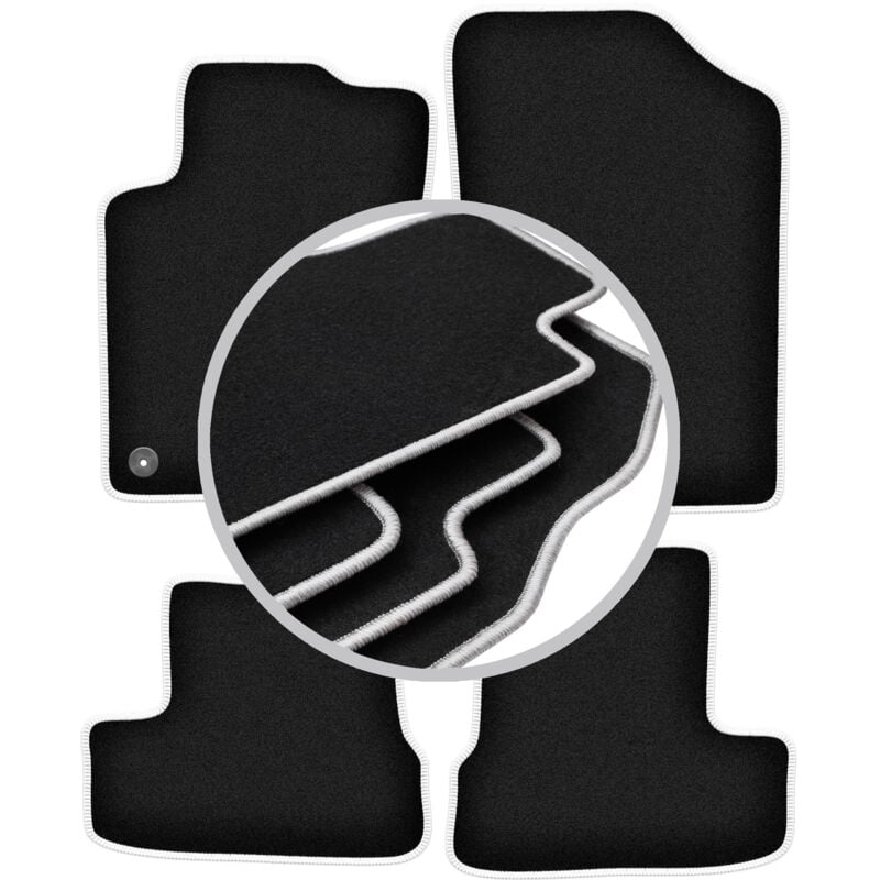 Tapis de sol CARLUX-SILVER pour Peugeot 207CC coupé, cabriolet (2006-2012)