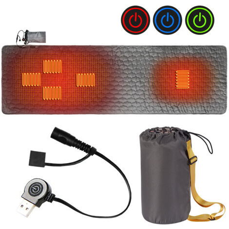 Tapis de sol chauffant USB, isolation, camping en plein air, tapis de sol chauffant