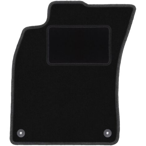 Tapis de sol conducteur en velours noir pour Audi A6 C6 berline, break et Avant (2004-2006).