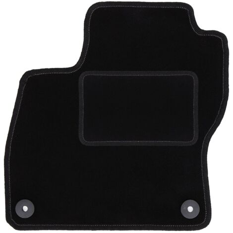 Tapis de sol conducteur en velours noir pour : Ford Focus MK3 hatchback, berline, break (2010-2018)