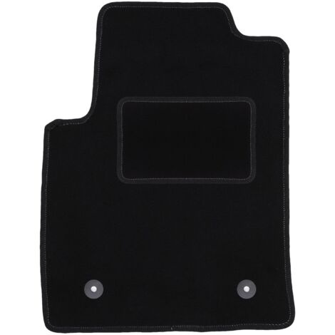 Tapis de sol conducteur en velours noir pour Ford Fusion hatchback (2005-2012).