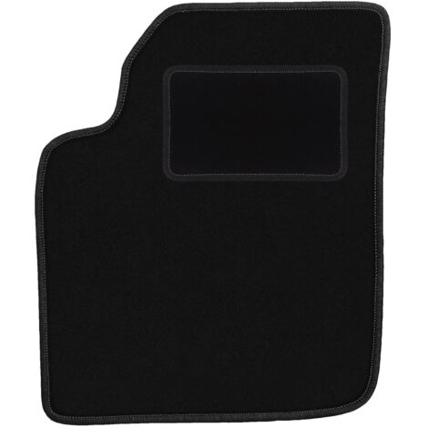 Tapis de sol conducteur en velours noir pour : Ford Ka MK1 hatchback (1998-2006)