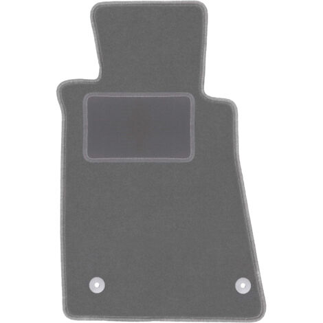 Tapis de sol conducteur en velours pour : Mercedes SL R107 avec pot catalytique coupé, cabriolet (1985-1989) graphite