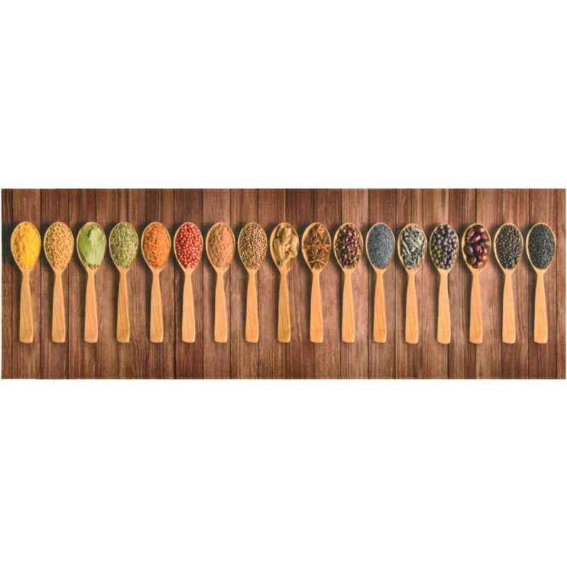 Tapis de cuisine lavable Cuillères 60x300 cm