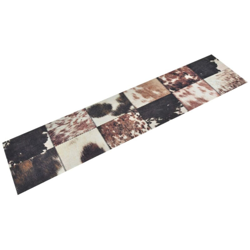 Tapis de cuisine lavable impression peau d'animal 60x300 cm - Vidaxl