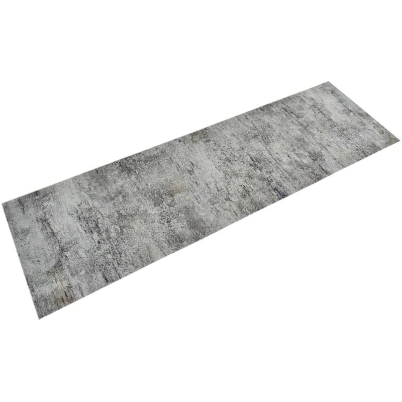 Tapis de cuisine lavable impression béton 60x180 cm velours - Vidaxl