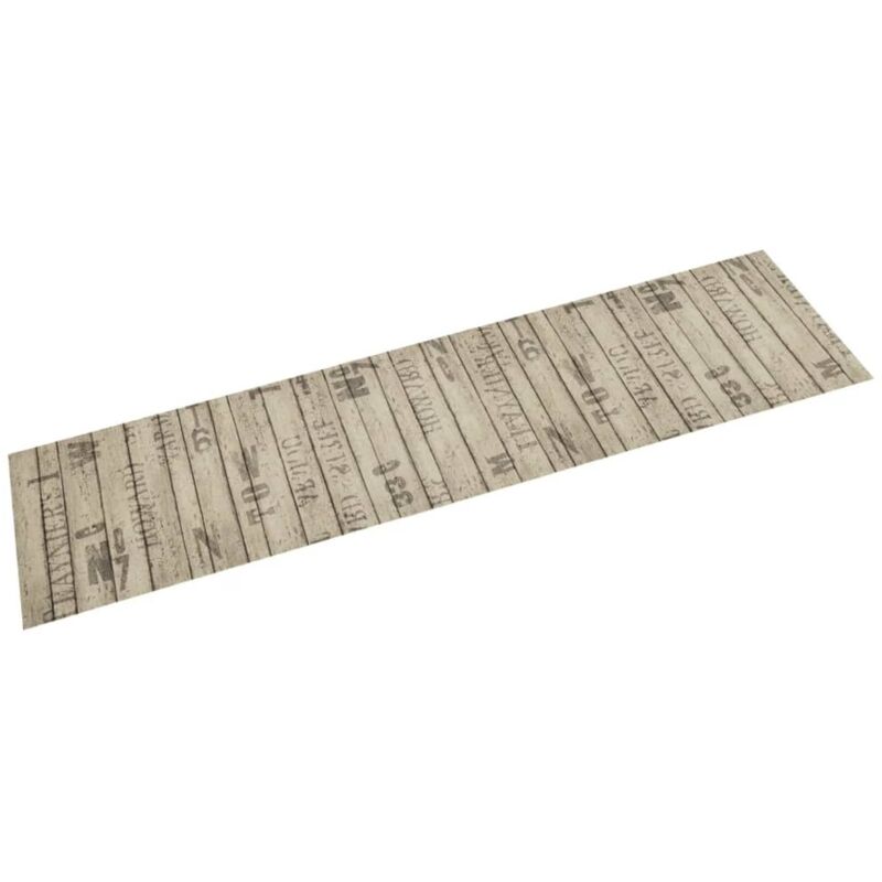 Vidaxl - Tapis de cuisine lavable impression de clôture 60x300cm velours