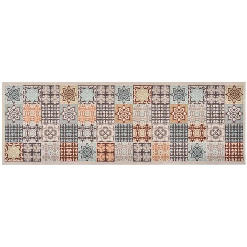 Vidaxl - Tapis de cuisine lavable Couleur mosaïque 60x180 cm