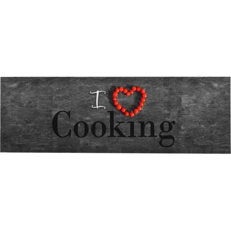 Tapis de sol de cuisine lavable Cooking 60x180 cm
