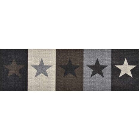 Tapis de sol de cuisine lavable Étoile 45x150 cm