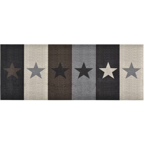 Tapis de sol de cuisinel-Tapis de salon-Tapis Chambre lavable Étoile 60x180 cm 119849