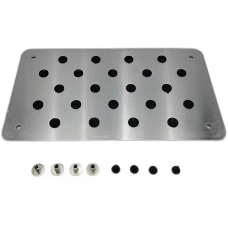 Tapis de sol de voiture en alliage d'aluminium sans moquette pour pédales
