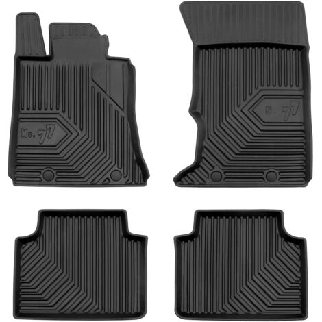 Tapis de Sol de Voiture No.77 pour Alfa Romeo Giulia 2015-2025 AWD TPE Noir 4Pcs