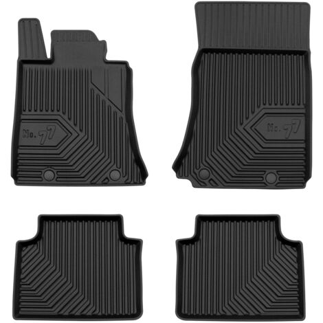 Tapis de Sol de Voiture No.77 pour Alfa Romeo Giulia 2015-2025 RWD TPE Noir 4Pcs