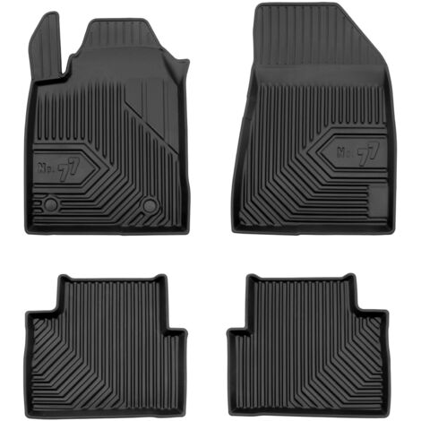 Tapis de Sol de Voiture No.77 pour Alfa Romeo Giulietta 2010-2020 TPE Noir 4Pcs