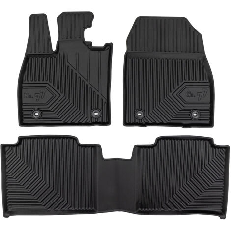 Tapis de Sol de Voiture No.77 pour Lexus RZ 2022-2025 TPE Antidérapant Noir 3Pcs