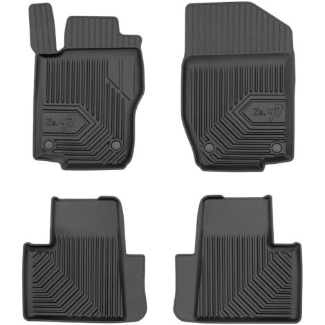 Tapis de Sol de Voiture No.77 pour Mercedes-Benz GL X164 2006-2012 TPE Noir 4Pcs