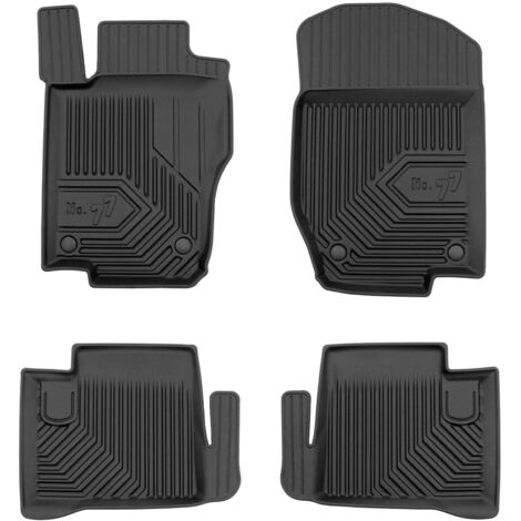 Tapis de Sol de Voiture No.77 pour Mercedes-Benz ML W164 2005-2011 TPE Noir 4Pcs