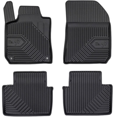 Tapis de Sol de Voiture No.77 pour Peugeot 308 II Break 2013-2021 TPE Noir 4Pcs