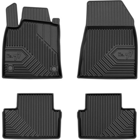 Tapis de Sol de Voiture No.77 pour Renault Clio E-Tech V 2019-2025 TPE Noir 4Pcs
