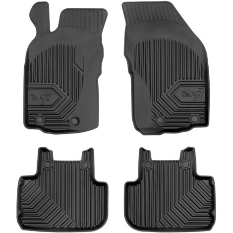 Tapis de Sol de Voiture pour Alfa Romeo 147 2000-2010 TPE Imperméable Noir 4Pcs