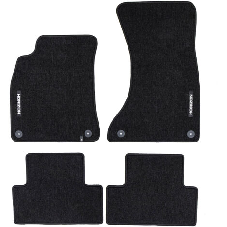 Tapis de Sol de Voiture pour Audi A5 Sportback 8T 2009-2016 Velours Noir 4Pcs