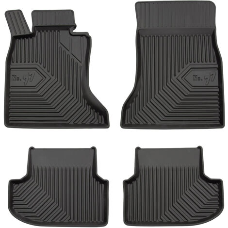 Tapis de Sol de Voiture pour BMW Série 5 F10 F11 2013-17 FL xDrive TPE Noir 4Pcs