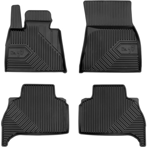 Tapis de Sol de Voiture pour BMW X5 G05 2018-2025 TPE Antidérapant Noir 3Pcs