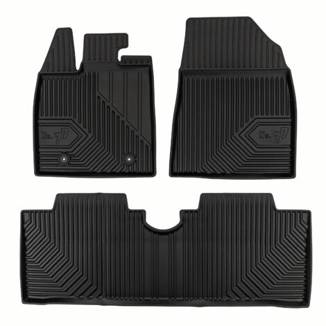 Tapis de Sol de Voiture pour BYD Dolphin 2021-2025 TPE Antidérapant Noir 3Pcs