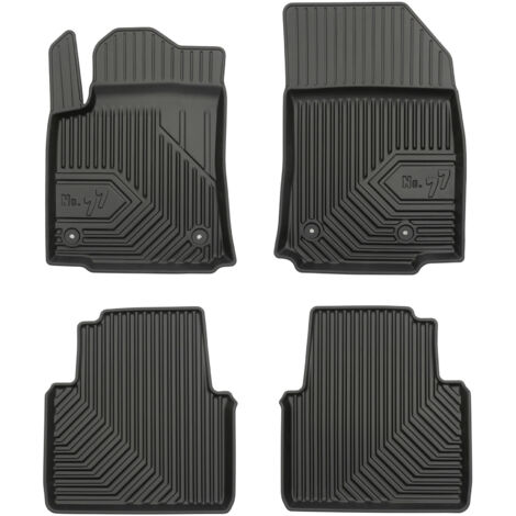 Tapis de Sol de Voiture pour Citroen C3 Aircross 2017-2024 TPE Durable Noir 4Pcs