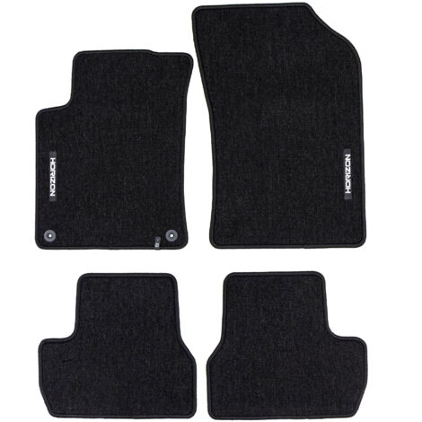 Tapis de Sol de Voiture pour Citroen C3 II 2009-2016 Velours Imperméable 4Pcs