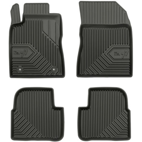 Tapis de Sol de Voiture pour Citroen C3 III 2016-2024 TPE Imperméable Noir 4Pcs