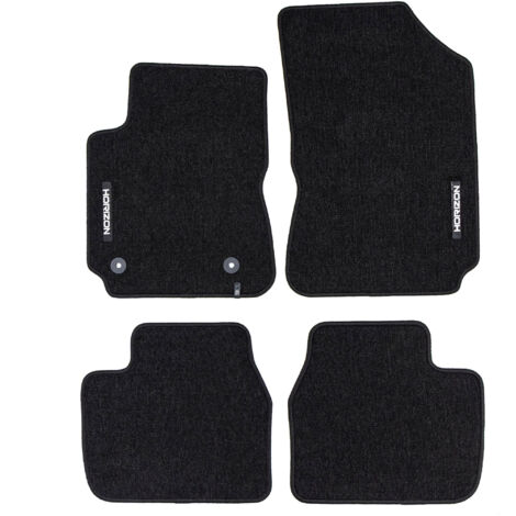 Tapis de Sol de Voiture pour Citroen C4 Cactus 2014-2020 Velours Noir 4Pcs