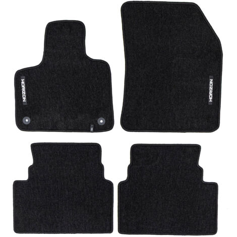 Tapis de Sol de Voiture pour Citroen C5 Aircross 2017-2025 Velours Noir 4Pcs