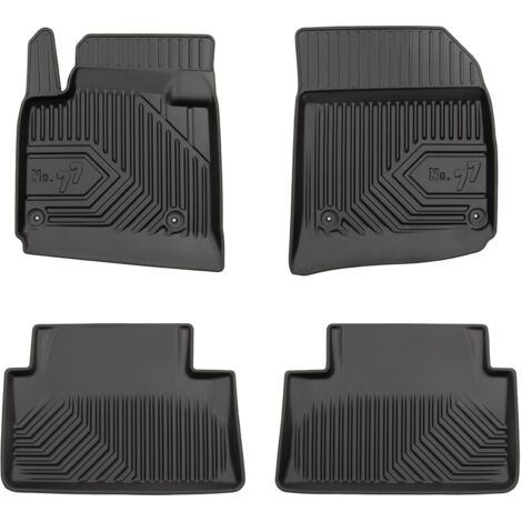 Tapis de Sol de Voiture pour Citroen C5 II 2008-2017 TPE Antidérapant Noir 4Pcs